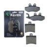 2 Kit plaquettes frein Malaguti Password 250  Avant et Arrière 122-150 - EBC FA194 et FA298 - Raven 103-218