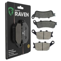 2 Kit plaquettes frein Honda Forza 250 NSS Avant et Arrière 135-155 - EBC FA281 et FA358 - Raven 103-220