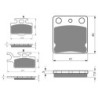 2 Kit plaquettes frein Suzuki RM 65  Avant et Arrière 167-144 - EBC FA302 et FA54 - Raven 103-222
