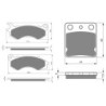 2 Kit plaquettes frein Qooder Oxygen  Avant et Arrière 299-144 - EBC FA603 et FA54 - Raven 103-223