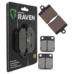 2 Kit plaquettes frein Daelim B-Bone 125 SN Avant et Arrière 367-144 - EBC SFA661/4 et FA54 - Raven 103-224