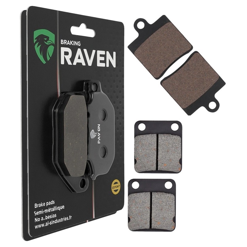 2 Kit plaquettes frein Daelim B-Bone 125 SN Avant et Arrière 367-144 - EBC SFA661/4 et FA54 - Raven 103-224