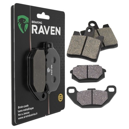 2 Kit plaquettes frein Sym GT 500  Avant et Arrière 147-183 - EBC FA283 et FA305 - Raven 103-225