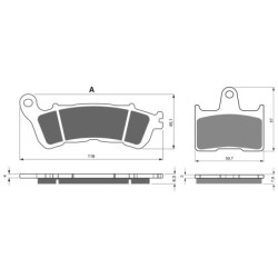 2 Kit plaquettes frein Honda VT 750 Shadow  Avant et Arrière 257-148 - EBC FA388 HH et FA254 - Raven 103-226