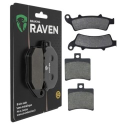 2 Kit plaquettes frein Aprilia Atlantic 125  Avant et Arrière 193-150 - EBC FA324 et FA298 - Raven 103-228