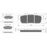 2 Kit plaquettes frein Sym HD2 125 i Avant et Arrière 174-286 - EBC FA264 et FA427 - Raven 103-230