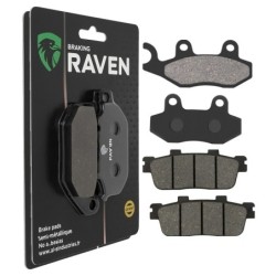 2 Kit plaquettes frein Sym HD2 200 i Avant et Arrière 174-286 - EBC FA264 et FA427 - Raven 103-230