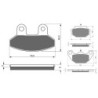2 Kit plaquettes frein Sym Joyride 150  Avant et Arrière 234-183 - EBC FA306 et FA305 - Raven 103-232