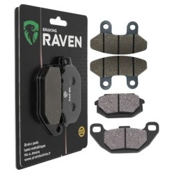 2 Kit plaquettes frein Sym SK 125  Avant et Arrière 234-183 - EBC FA306 et FA305 - Raven 103-232