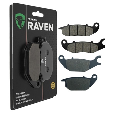 2 Kit plaquettes frein Honda Z 125 Monkey  Avant et Arrière 210-221 - EBC FA375 et FA343 - Raven 103-233