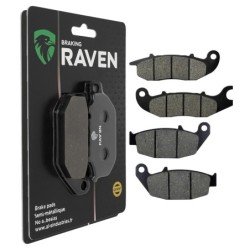 2 Kit plaquettes frein Honda Grom 125  Avant et Arrière 210-311 - EBC FA375 et FA629TT - Raven 103-234