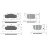 2 Kit plaquettes frein Honda Grom 125  Avant et Arrière 210-311 - EBC FA375 et FA629TT - Raven 103-234