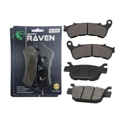 2 Kit plaquettes frein Honda SH 125 I Avant et Arrière 257-287 - EBC FA388 HH et SFA415 - Raven 103-237