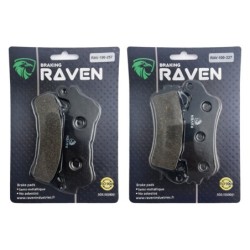 2 Kit plaquettes frein Honda VT 1300 Sabre  Avant et Arrière 257-327 - EBC FA388 HH et FA261/2 - Raven 103-239