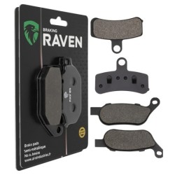 2 Kit plaquettes frein Harley-davidson Softail Custom FXSTC Avant et Arrière 275-273 - EBC FA457HH et FA458HH - Raven 103-242