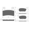 2 Kit plaquettes frein Harley-davidson Cvo Softail Pro Street Breakout FXSE Avant et Arrière 279-273 - EBC FA296HH et FA458HH - 