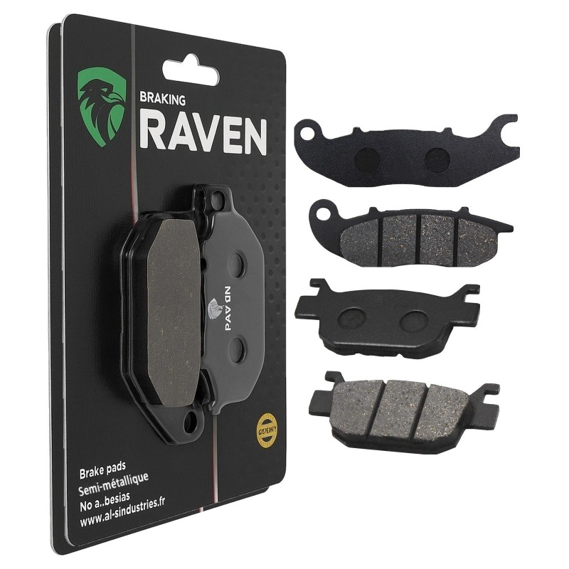 2 Kit plaquettes frein Honda ADV 160  Avant et Arrière 278-287 - EBC FA465 et SFA415 - Raven 103-244
