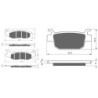 2 Kit plaquettes frein Honda ADV 160  Avant et Arrière 278-287 - EBC FA465 et SFA415 - Raven 103-244