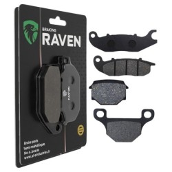 2 Kit plaquettes frein Derbi Terra 125 Adventure Euro Avant et Arrière 278-289 - EBC FA465 et FA93 - Raven 103-245