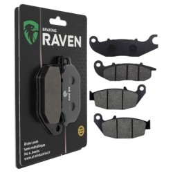 2 Kit plaquettes frein Honda CRF 250 M  Avant et Arrière 278-311 - EBC FA465 et FA629TT - Raven 103-246