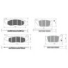 2 Kit plaquettes frein Honda CRF 300 L  Avant et Arrière 278-311 - EBC FA465 et FA629TT - Raven 103-246