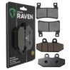 2 Kit plaquettes frein Harley-davidson Softail Breakout FXBRS Avant et Arrière 279-395 - EBC FA296HH et FA747 - Raven 103-247