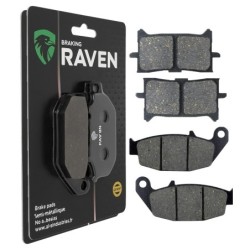 2 Kit plaquettes frein Honda CB 125 Neo Sport Cafe  Avant et Arrière 379-311 - EBC FA679HH et FA629TT - Raven 103-248