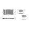 2 Kit plaquettes frein Honda CB 125 Neo Sport Cafe  Avant et Arrière 379-311 - EBC FA679HH et FA629TT - Raven 103-248