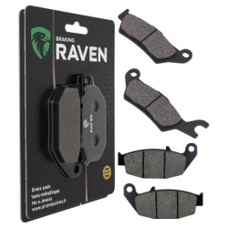 2 Kit plaquettes frein Suzuki GSX-R 150  Avant et Arrière 381-311 - EBC FA715 et FA629TT - Raven 103-249