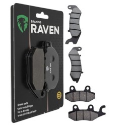 2 Kit plaquettes frein Generic Code 125  Avant et Arrière 394-332 - EBC FA747 et FA197 - Raven 103-250
