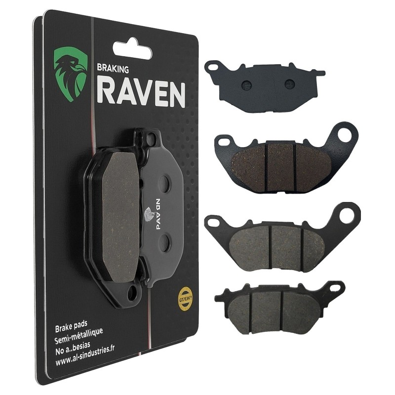 2 Kit plaquettes frein Yamaha X-Max 300  Avant et Arrière 369-370 - EBC FA663 et FA662 - Raven 103-252