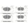 2 Kit plaquettes frein Yamaha YZF-R25 250  Avant et Arrière 369-370 - EBC FA663 et FA662 - Raven 103-252