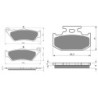 2 Kit plaquettes frein Yamaha DT 125 X  Avant et Arrière Nc -  - Raven 103-253