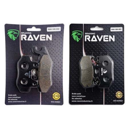 2 Kit plaquettes frein Yamaha Fazer 250  Avant et Arrière Nc -  - Raven 103-254