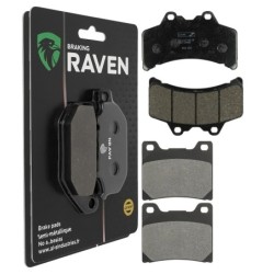 2 Kit plaquettes frein Yamaha GTS 1000  Avant et Arrière Nc -  - Raven 103-255