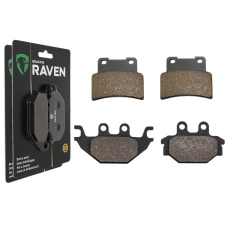 2 Kit plaquettes frein Yamaha MT-125  Avant et Arrière Nc -  - Raven 103-256