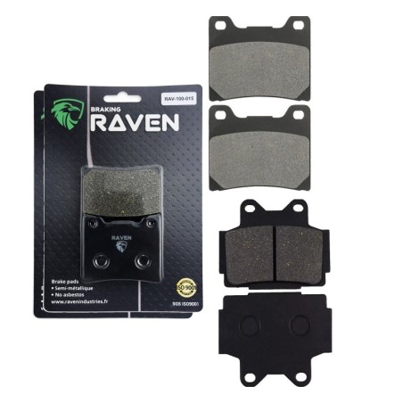 2 Kit plaquettes frein Yamaha SRX 250  Avant et Arrière Nc -  - Raven 103-259