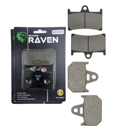 2 Kit plaquettes frein Yamaha TZ 125  Avant et Arrière Nc -  - Raven 103-261