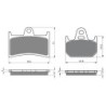 2 Kit plaquettes frein Yamaha TZ 125  Avant et Arrière Nc -  - Raven 103-261