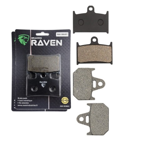 2 Kit plaquettes frein Yamaha TZ 250  Avant et Arrière Nc -  - Raven 103-262