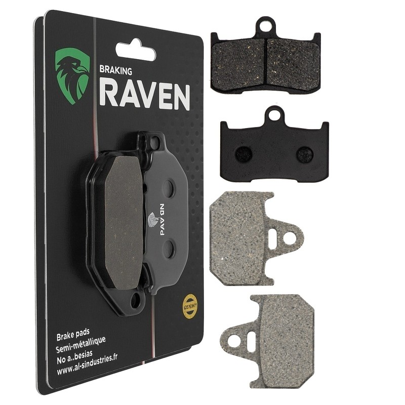 2 Kit plaquettes frein Yamaha TZ 250  Avant et Arrière Nc -  - Raven 103-263