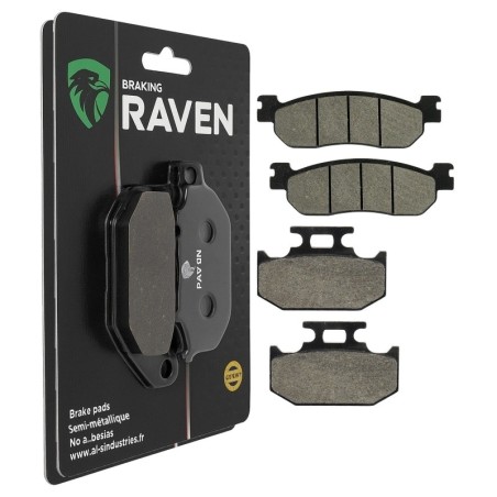 2 Kit plaquettes frein Yamaha XT 225 WE  Avant et Arrière Nc -  - Raven 103-264