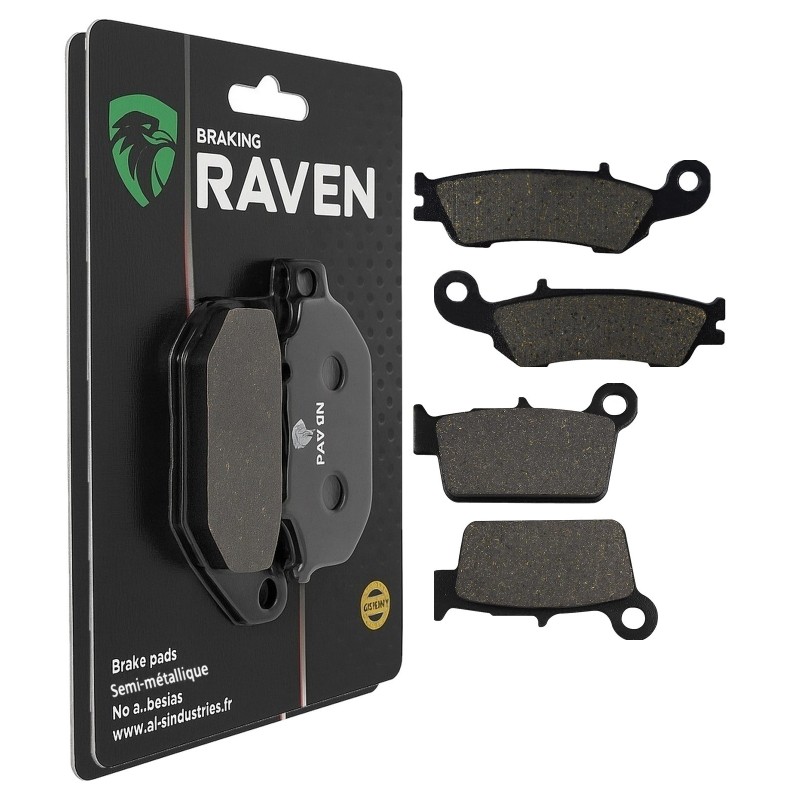 2 Kit plaquettes frein Yamaha YZF 250X  Avant et Arrière Nc -  - Raven 103-266