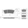 2 Kit plaquettes frein Yamaha YZF 450X  Avant et Arrière Nc -  - Raven 103-266