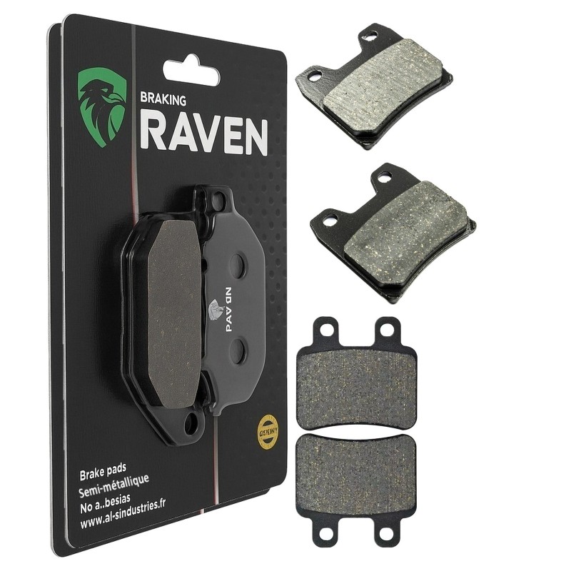 2 Kit plaquettes frein Yamaha XT 125R  Avant et Arrière Nc -  - Raven 103-270
