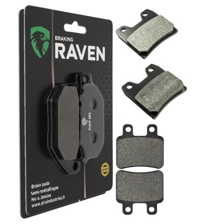 2 Kit plaquettes frein Yamaha XT 125R  Avant et Arrière Nc -  - Raven 103-270
