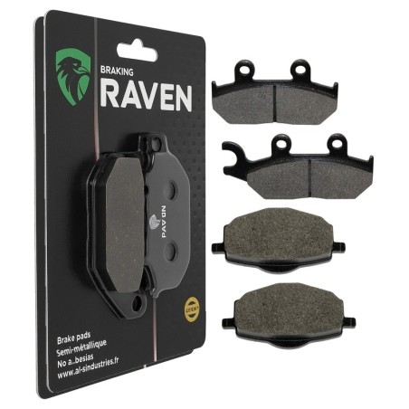 2 Kit plaquettes frein Yamaha XT 400  Avant et Arrière Nc -  - Raven 103-271