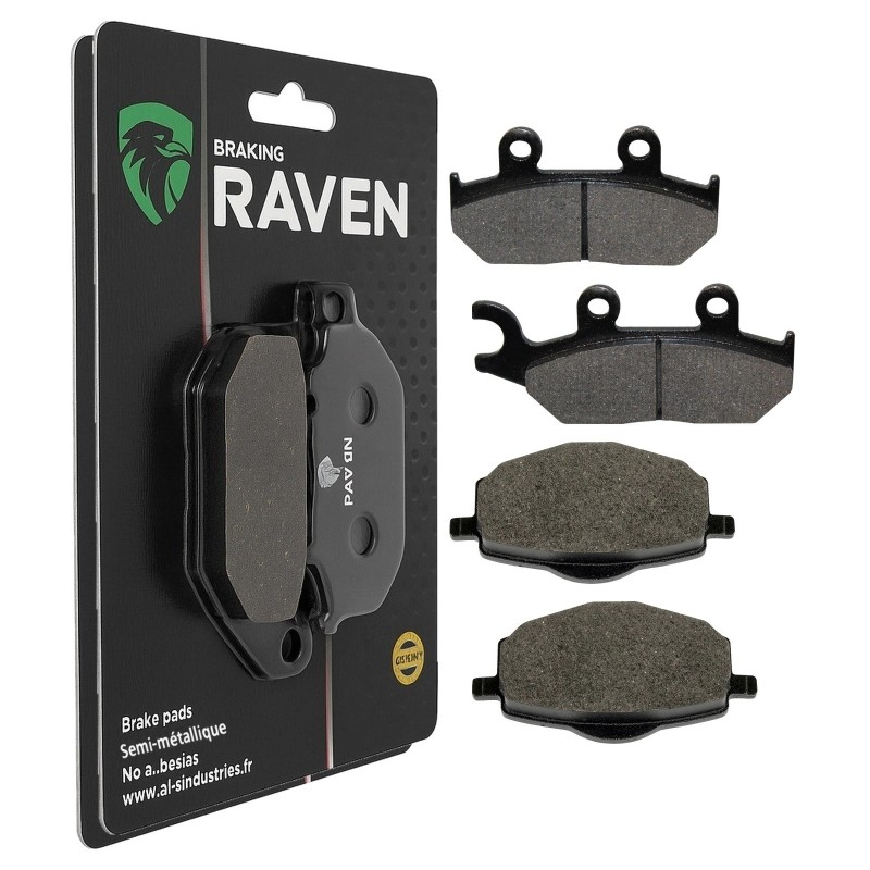 2 Kit plaquettes frein Yamaha XT 600 E  Avant et Arrière Nc -  - Raven 103-271