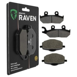 2 Kit plaquettes frein Yamaha XTZ 660 Tenere  Avant et Arrière Nc -  - Raven 103-271