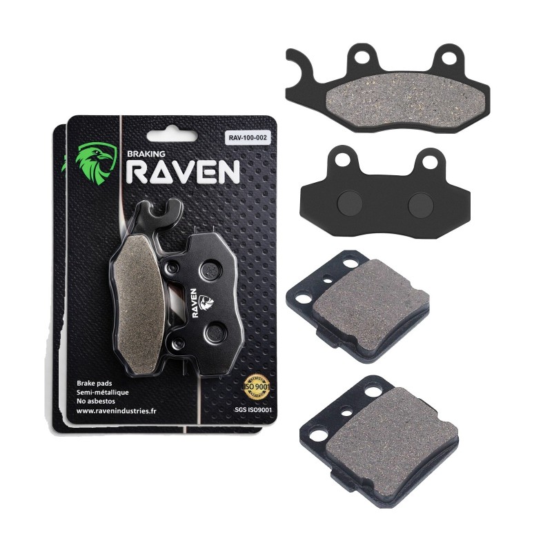 2 Kit plaquettes frein Yamaha YZ 125  Avant et Arrière Nc -  - Raven 103-274